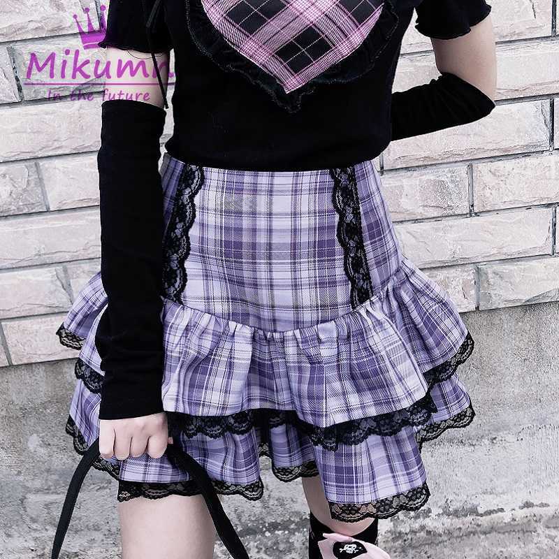 Japanese Harajuku Girls Sweet Lace Plaid High Waist Pleated Skirt Gothic Cute ita Cake Mini Skirts 210721, Red
Japanese Harajuku Girls Sweet Lace Plaid High Waist Pleated Skirt Gothic Cute ita Cake Mini Skirts 210721, Red