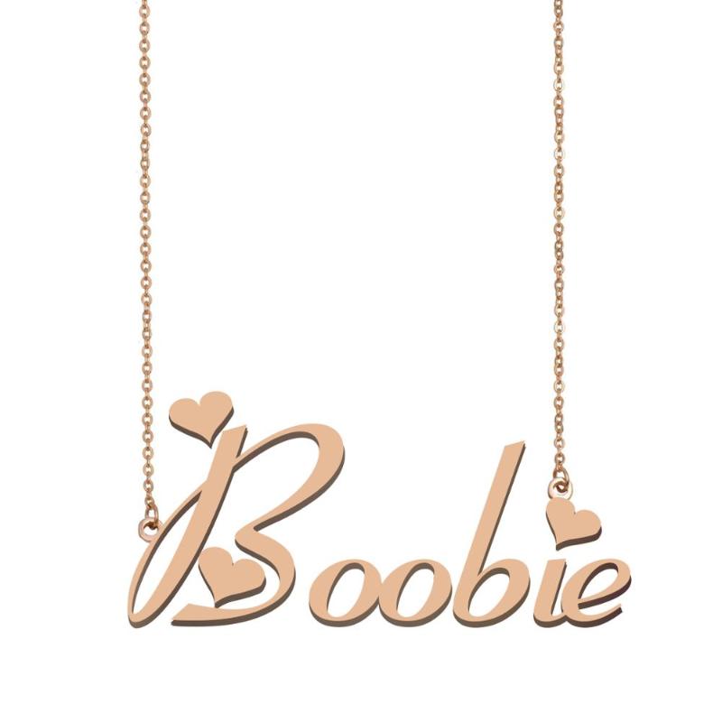 Pendant Necklaces Boobie Name Necklace Custom Nameplate For Women Jewelry Wedding Christmas Mother's Day Gift Gold Stainless Steel
Pendant Necklaces Boobie Name Necklace Custom Nameplate For Women Jewelry Wedding Christmas Mother's Day Gift Gold Stainless Steel