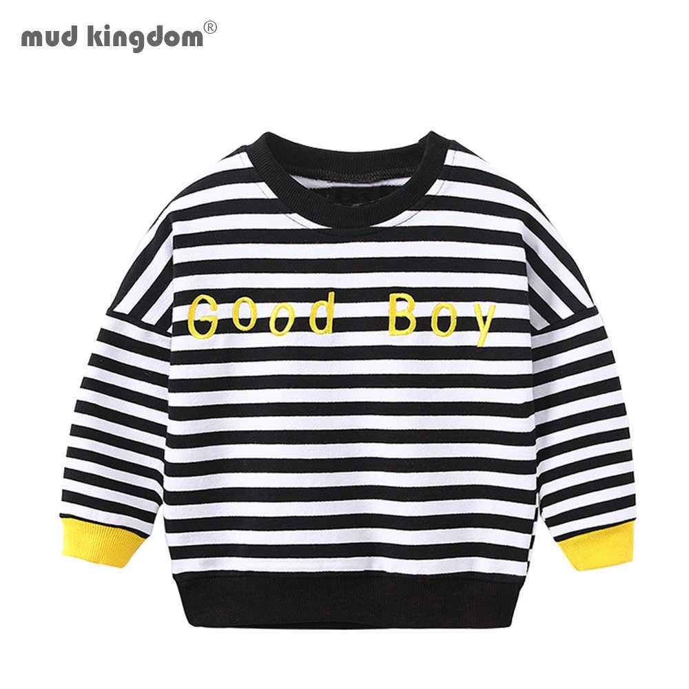 Mudkingdom Boys Sweatshirts Letter Embroidery Stripe Long Sleeve Casual Tops for Kids Clothes Toddler Children Clothing 2-6Y 210615, Yellow cuffs
Mudkingdom Boys Sweatshirts Letter Embroidery Stripe Long Sleeve Casual Tops for Kids Clothes Toddler Children Clothing 2-6Y 210615, Yellow cuffs