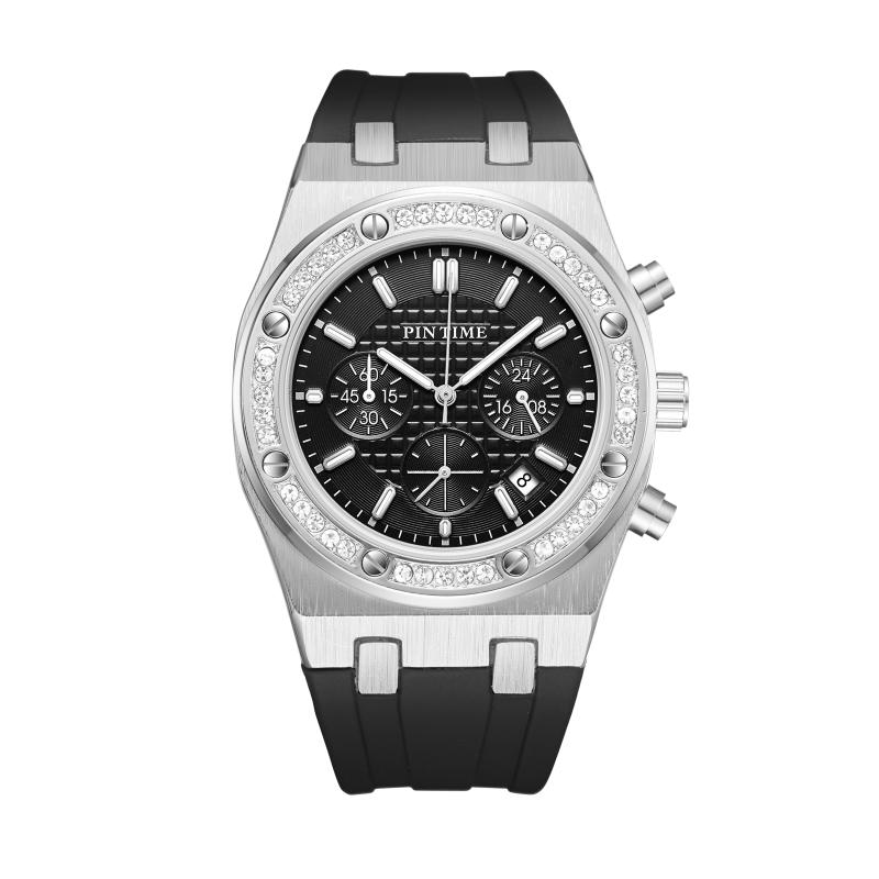 Wristwatches 2022 Fashion Men Luxury Watch All Dial Work Chrono Stopwatch Rubber Strap Diamond Iced Bezel Quartz Wristwatch
Wristwatches 2022 Fashion Men Luxury Watch All Dial Work Chrono Stopwatch Rubber Strap Diamond Iced Bezel Quartz Wristwatch
