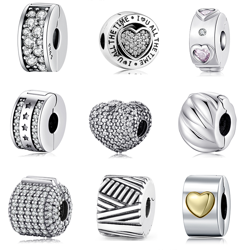 High quality 925 Sterling Silve Metal clips Beads Women Accessories fit Original European Charms Bracelet Jewelry making Q0531
High quality 925 Sterling Silve Metal clips Beads Women Accessories fit Original European Charms Bracelet Jewelry making Q0531