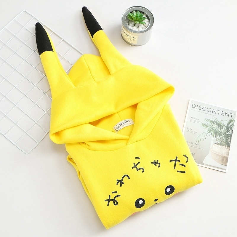 autumn and winter Picacho's printed Hoodies Sweatshirts women LJ200808