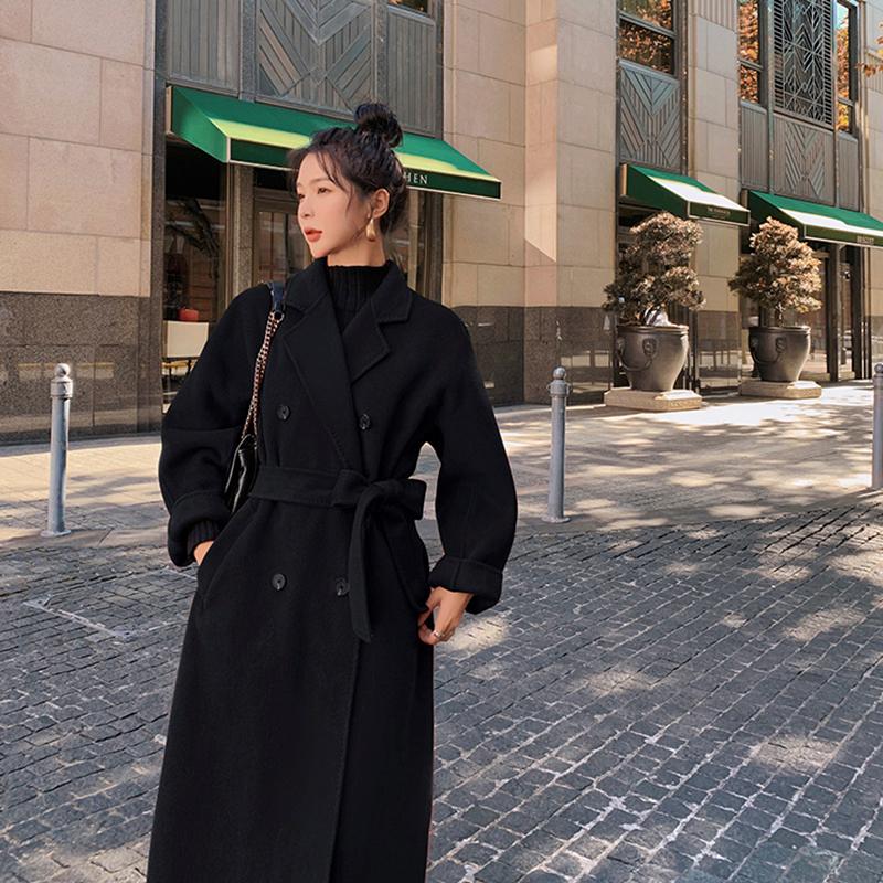 Women's Wool & Blends Warm Korean Loose Knee Thickened Waist Woolen Coat Winter Jacket Women Female Overcoat Damen Mantel Alpaca, Black
Women's Wool & Blends Warm Korean Loose Knee Thickened Waist Woolen Coat Winter Jacket Women Female Overcoat Damen Mantel Alpaca, Black