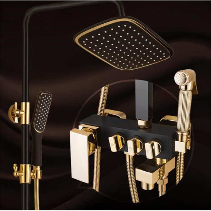 2021 New Luxury Black Golden with Bidet Bath and Mixer Set Bathroom Shower Bathtub Faucet Sets 6e1c
2021 New Luxury Black Golden with Bidet Bath and Mixer Set Bathroom Shower Bathtub Faucet Sets 6e1c