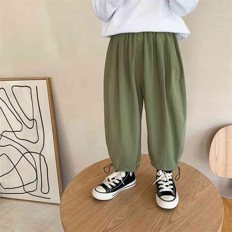 Spring Autumn loose solid color ankle-tied pants for boys and girls soft all-match sports trousers 210708, Black
Spring Autumn loose solid color ankle-tied pants for boys and girls soft all-match sports trousers 210708, Black