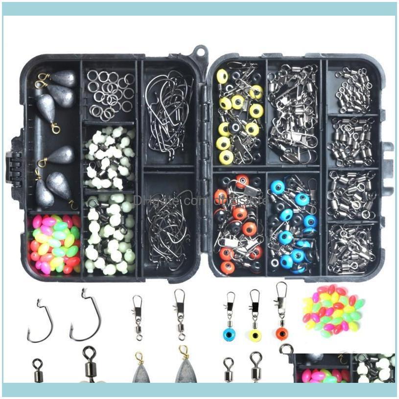 Sports & Outdoors251Pcs/Box Fishing Aessories Kit With Swivels Hooks Sinker Weights Slides Beans Float Bobbers Carp Tackle Box Drop Delivery
Sports & Outdoors251Pcs/Box Fishing Aessories Kit With Swivels Hooks Sinker Weights Slides Beans Float Bobbers Carp Tackle Box Drop Delivery