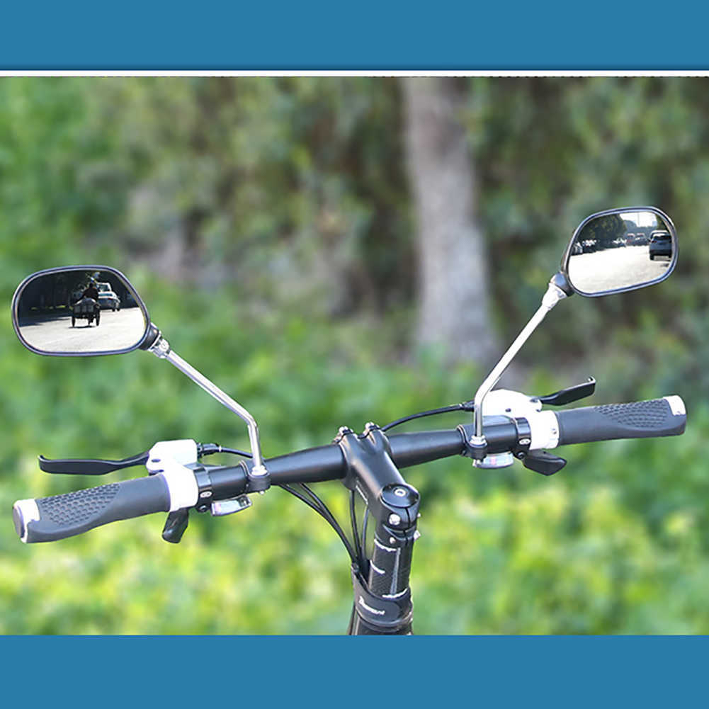 1 Pair Bicycle Rear View Mirror Bike Cycling Wide Range Back Sight Reflector Angle Adjustable Left Right Universal Bike Mirrors