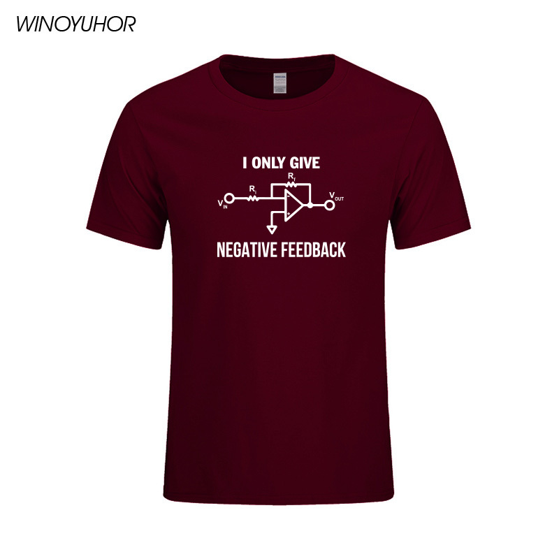 I Give Negative Feedback Computer Engineer T-Shirt Men New Summer Cotton Short Sleeve T Shirt Funny Print Tee Shirt Camisetas 210225