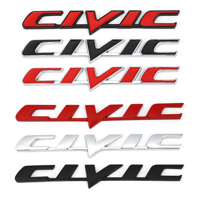 Car 3D Metal Emblem Badge Sticker for Honda Civic Car Rear Tail Trunk Letter Stickers Decals Auto Accessories Car Styling, Other
Car 3D Metal Emblem Badge Sticker for Honda Civic Car Rear Tail Trunk Letter Stickers Decals Auto Accessories Car Styling, Other