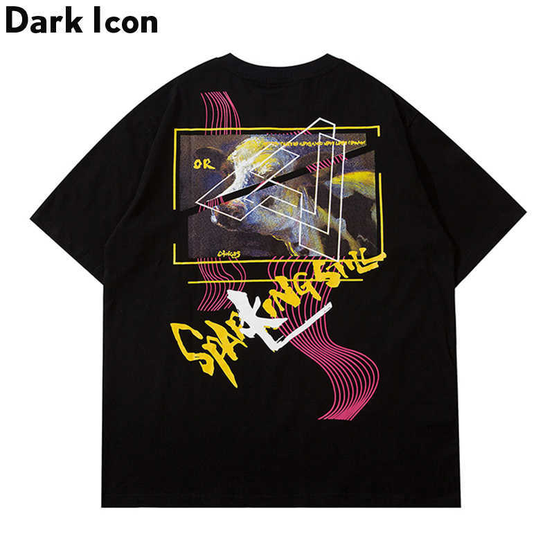 Print Hip Hop Tee Shirts Summer Round Neck Hipster T-shirt Black Grey 2colors 210603
Print Hip Hop Tee Shirts Summer Round Neck Hipster T-shirt Black Grey 2colors 210603