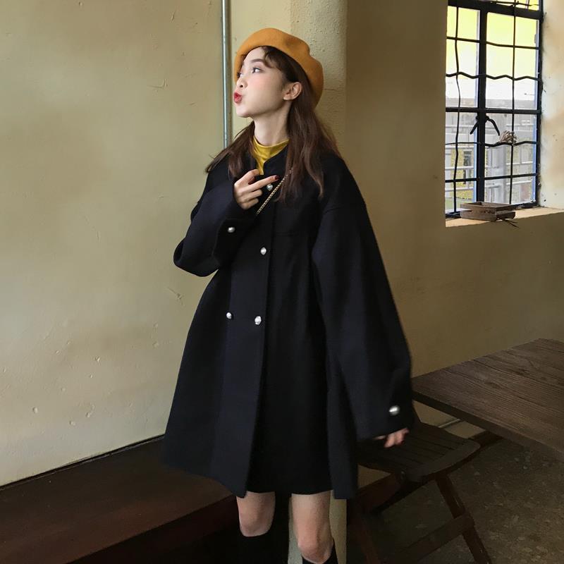 women's jackets female woman's coat double breasted wool, korean-style female goatee long sleeve 4dnc, Black;brown
women's jackets female woman's coat double breasted wool, korean-style female goatee long sleeve 4dnc, Black;brown