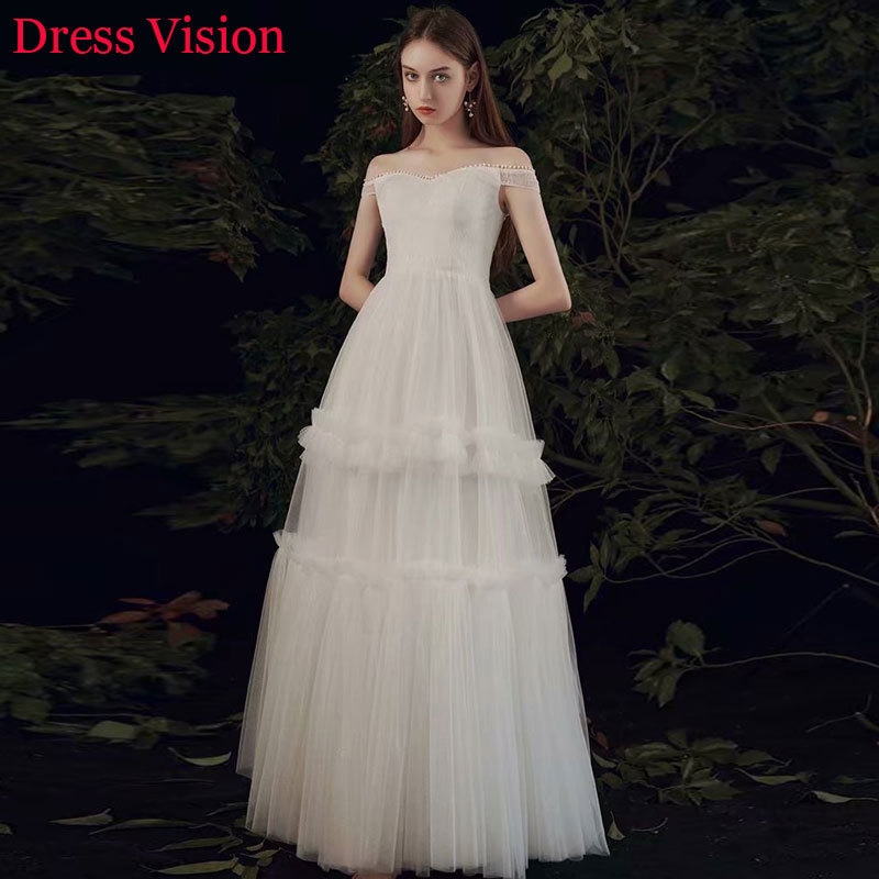 2021 Vestido Noiva Simple Lace Boat-neck Off the Shoulder Wedding Soiree Bride to Be Robe De Marie 1mh9, Same as image
2021 Vestido Noiva Simple Lace Boat-neck Off the Shoulder Wedding Soiree Bride to Be Robe De Marie 1mh9, Same as image