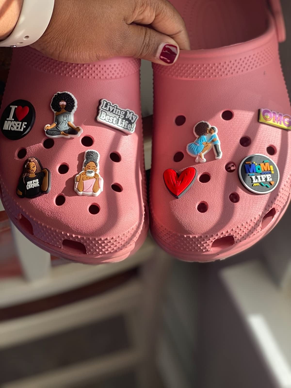 Black Lives Matter Shoe Charms BLM Black Girls Women PVC Pins Shoes Decoration for Croc Wristbands Black Baby Boy Girl Party Favors Birthday Gifts, White;pink
Black Lives Matter Shoe Charms BLM Black Girls Women PVC Pins Shoes Decoration for Croc Wristbands Black Baby Boy Girl Party Favors Birthday Gifts, White;pink