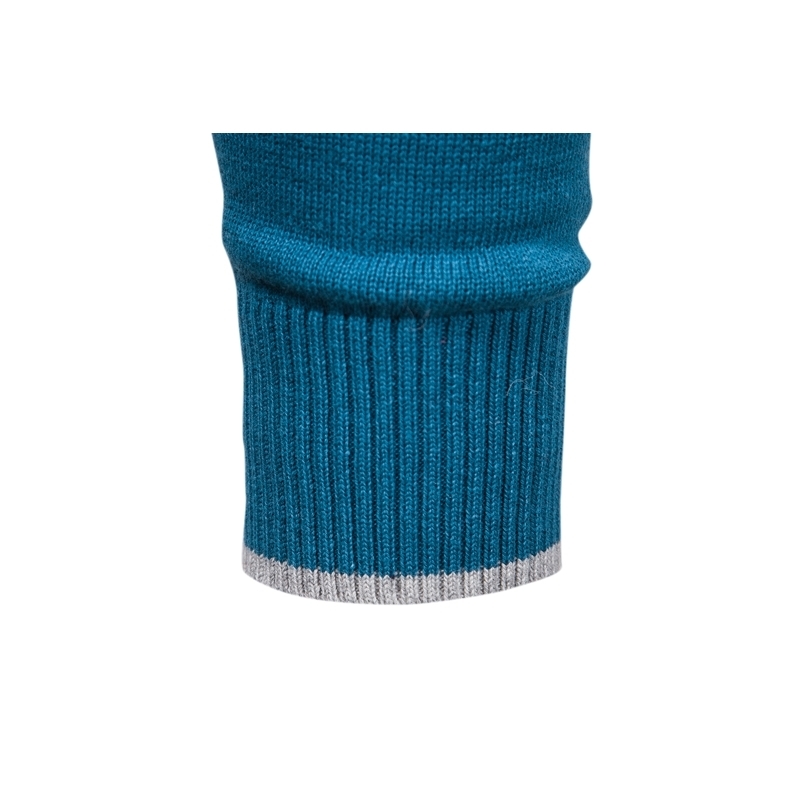 100% Cotton Pullover V-neck Men's Sweater Solid Color Long Sleeve Autumn Slim Sweaters Casual Pull Clothing 211008
