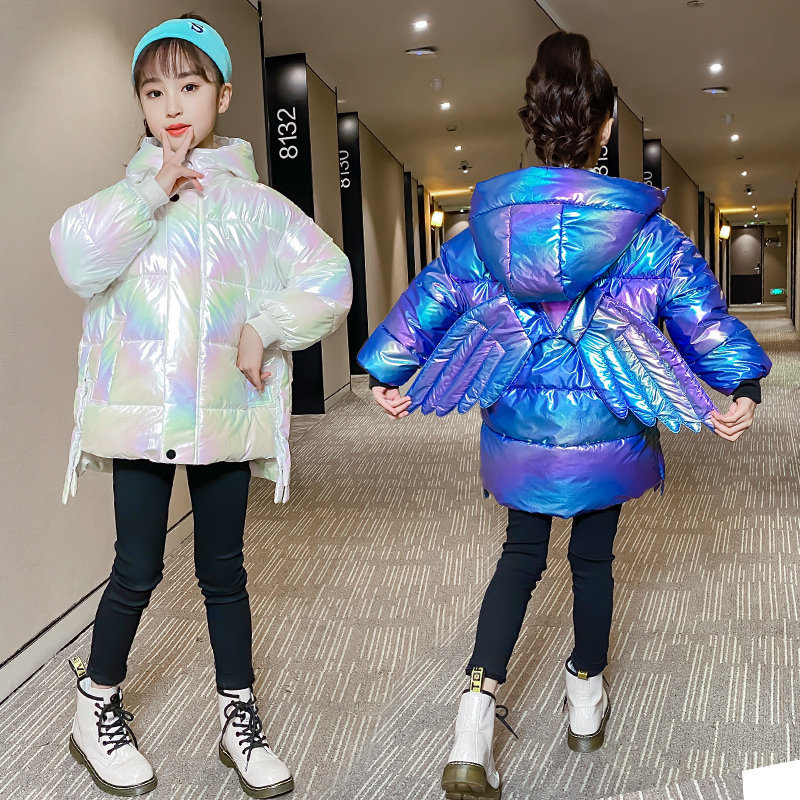 2021 Mode Cotton Jacket for Hot Girls Parka New Shinny Turn Angle Wings Thicken Outerwear Children Winter Clothes 4-13yrs Vyia, Blue;gray
2021 Mode Cotton Jacket for Hot Girls Parka New Shinny Turn Angle Wings Thicken Outerwear Children Winter Clothes 4-13yrs Vyia, Blue;gray