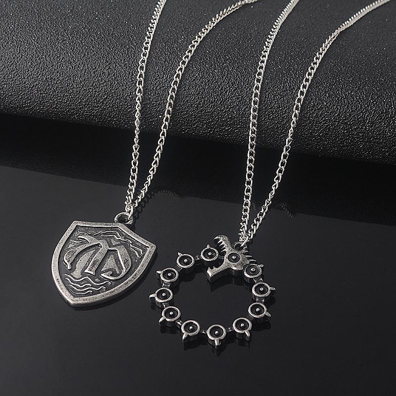 Pendant Necklaces Classic Anime The Seven Deadly Sins Dragon Meliodas Nanatsu No Taizai Men Punk Choker Jewelry Accessories
Pendant Necklaces Classic Anime The Seven Deadly Sins Dragon Meliodas Nanatsu No Taizai Men Punk Choker Jewelry Accessories