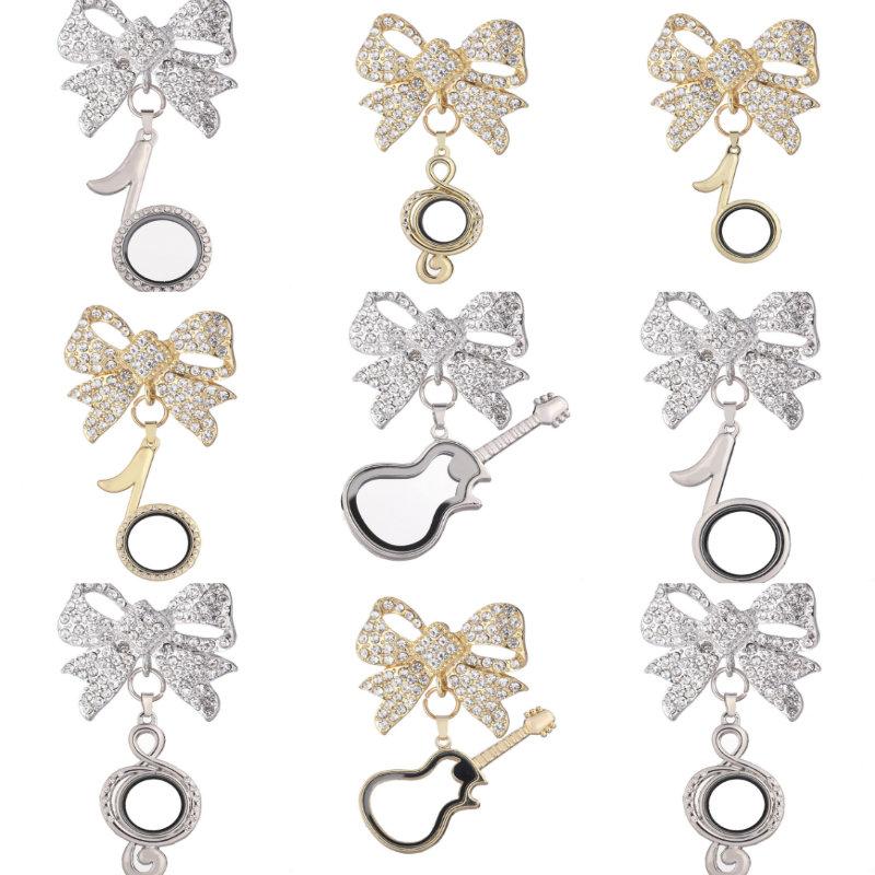 Pins, Brooches 10Pcs Vintage Musical Note Guitar Shaped Locket Pendant With Metal Bow-knot Making Fit Pearls Perfume Jewelry, Gray
Pins, Brooches 10Pcs Vintage Musical Note Guitar Shaped Locket Pendant With Metal Bow-knot Making Fit Pearls Perfume Jewelry, Gray