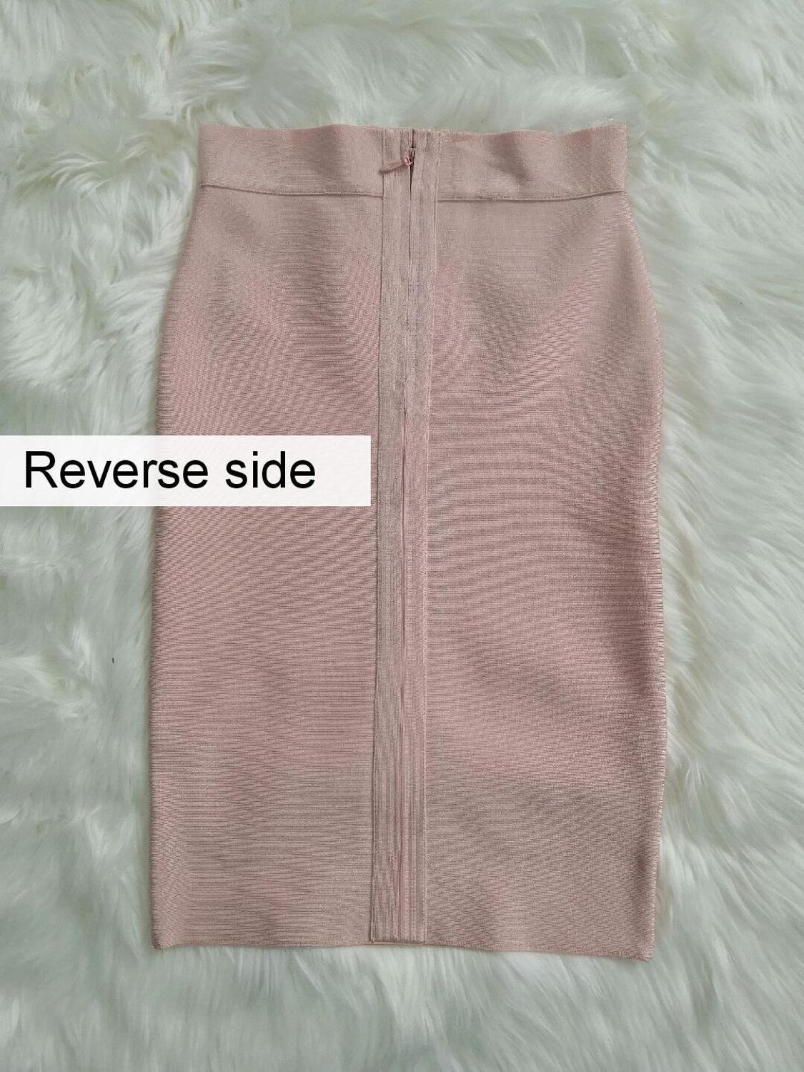 Top Quality Girl Sexy 21 Colors Knee Length Bandage Pencil Women Pary Fashion Formal Skirt 210306
