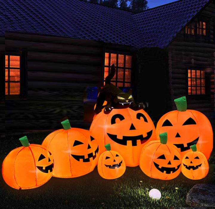 Halloween Inflatables Pumpkin Outdoor Decoration with Build-in LEDs Blow Up Party Festive Yard Garden Lawn Decor 7.5FT Long
Halloween Inflatables Pumpkin Outdoor Decoration with Build-in LEDs Blow Up Party Festive Yard Garden Lawn Decor 7.5FT Long