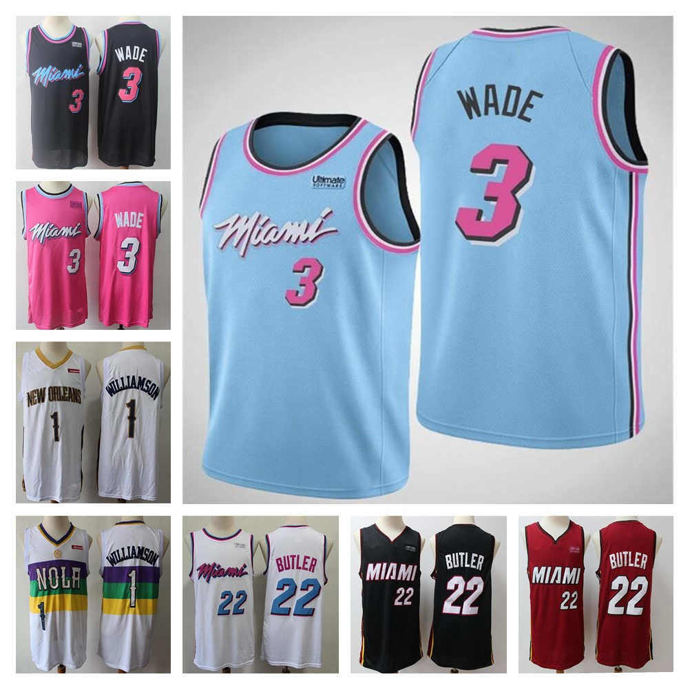 Retro Men Dwayne 3 Wade Jersey Jimmy 22 Butler stitched Zion 1 Williamson Basketball jerseys, Colour 14
Retro Men Dwayne 3 Wade Jersey Jimmy 22 Butler stitched Zion 1 Williamson Basketball jerseys, Colour 14