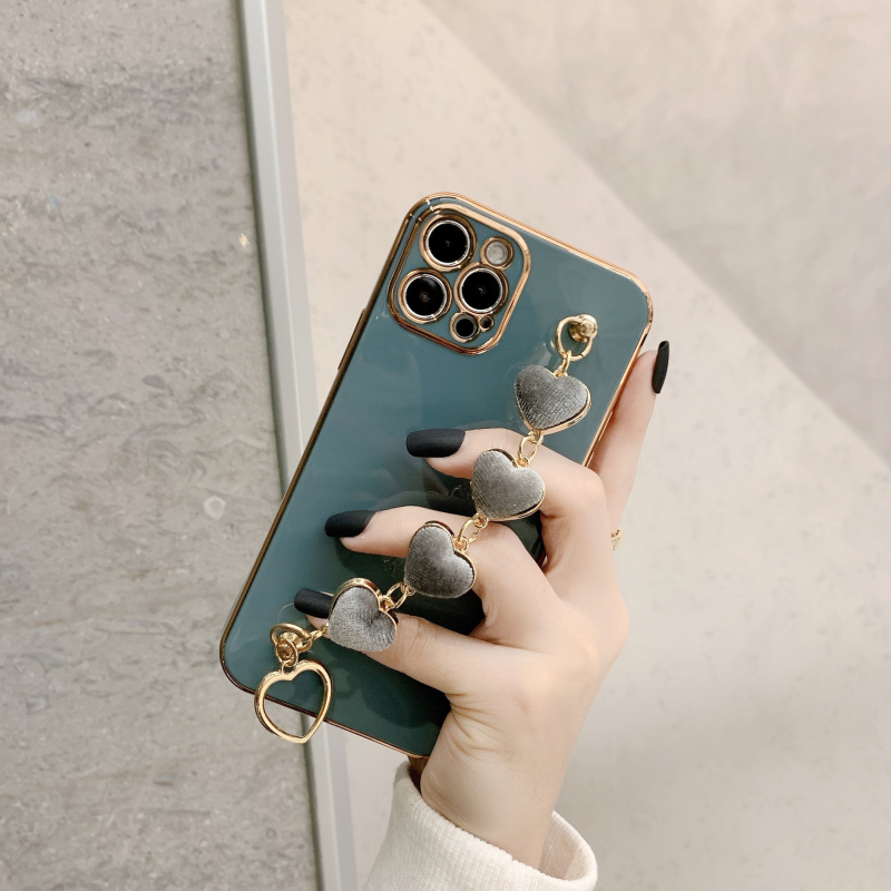 Fashion Electroplated Love Heart Bracelets Phone Case For iPhone 12 11 Pro MAX Mini X XS XR 8 7Plus Luxury Girl Shockproof Cover, Grey
Fashion Electroplated Love Heart Bracelets Phone Case For iPhone 12 11 Pro MAX Mini X XS XR 8 7Plus Luxury Girl Shockproof Cover, Grey