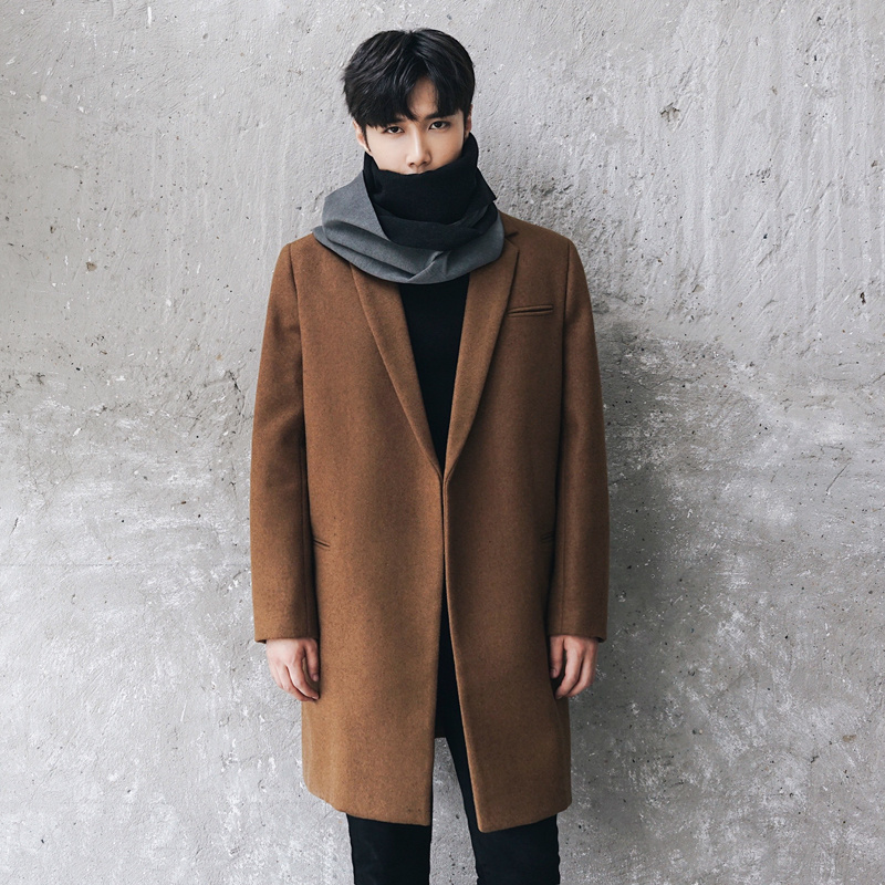 Men's 2021 New Tweed Clothes Mid Long Youth Pure Color Windbreaker Korean Loose Ins Trend Thickened Woollen Coats, Black
Men's 2021 New Tweed Clothes Mid Long Youth Pure Color Windbreaker Korean Loose Ins Trend Thickened Woollen Coats, Black