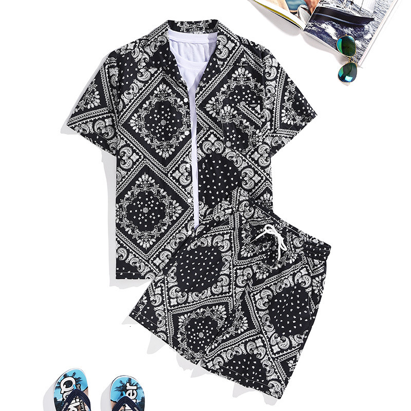 Men's Casual Shirts summer Hawaiian two sets of men's shirts plant African flower print shirt + casual shorts suit beach wear 54G8, 1# shoe box
Men's Casual Shirts summer Hawaiian two sets of men's shirts plant African flower print shirt + casual shorts suit beach wear 54G8, 1# shoe box