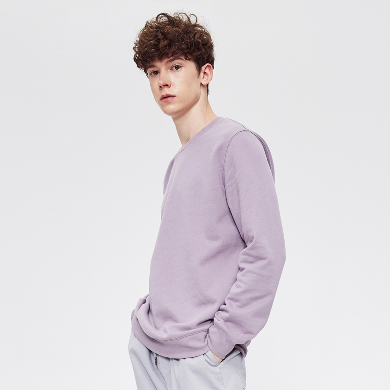 Metersbonwe Autumn And Winter Multicolor comfort Sweatshirt men Plus Velvet Knit pullover Solid color Hoodies 201020