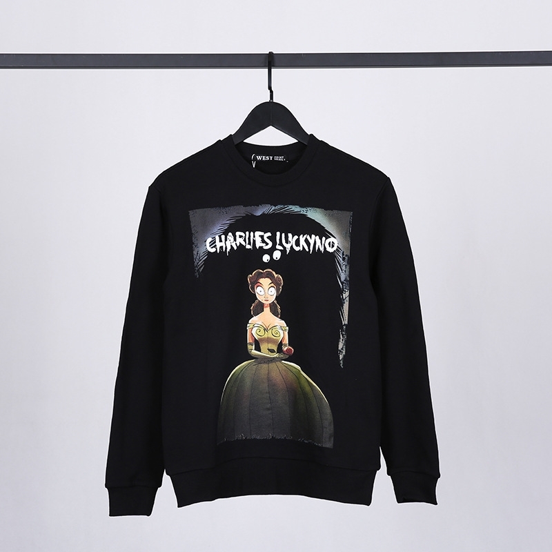 CL Cinderella's new pure cotton sweater couple's cartoon brand men's fashion personalized women's autumn and winter shirt special, Black
CL Cinderella's new pure cotton sweater couple's cartoon brand men's fashion personalized women's autumn and winter shirt special, Black