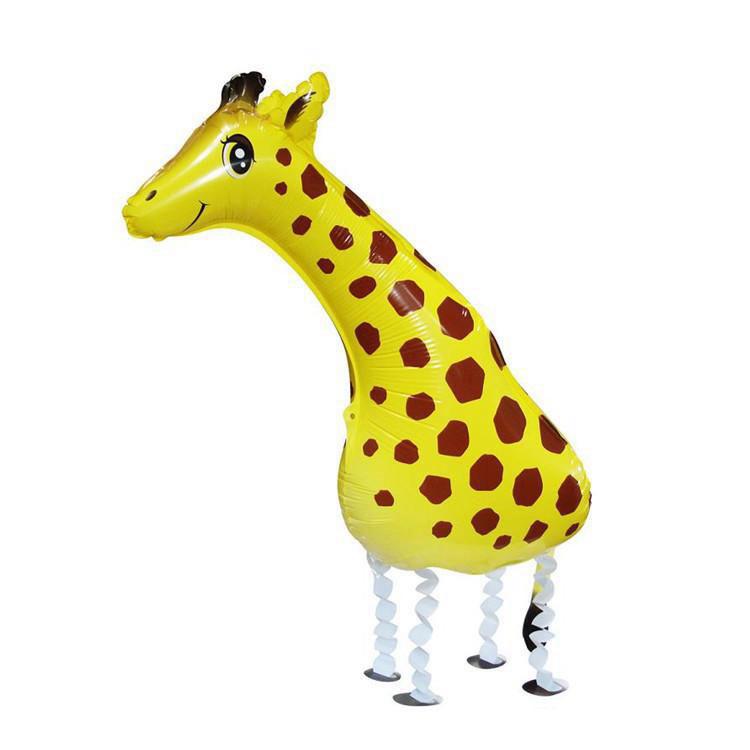 Walking Pet Balloons Animal Helium Aluminum Foil Balloons Cartoon Dinosaur Balloon Kids Toys Birthday Wedding Party Supplies