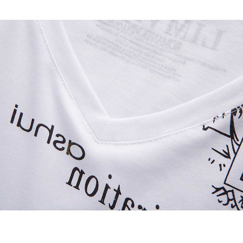 Summer Men's T-shirt Fashion Coconut Island Printing T Shirt Men V Neck Short Sleeve Slim Fit Casual Mens Tee Shirt 5XL 210528