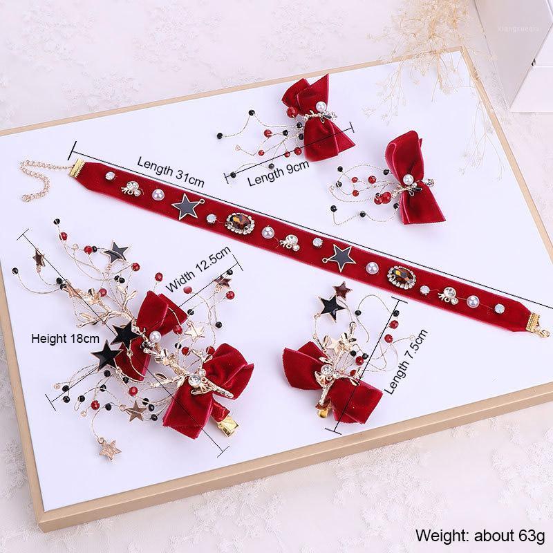 Hair Clips & Barrettes Bridal Tiara Decorations Set Star Bead Red Clip Necklace Women Wedding Headwear Bowknot Hairclips Earrings Kit HELH88, Golden;silver
Hair Clips & Barrettes Bridal Tiara Decorations Set Star Bead Red Clip Necklace Women Wedding Headwear Bowknot Hairclips Earrings Kit HELH88, Golden;silver