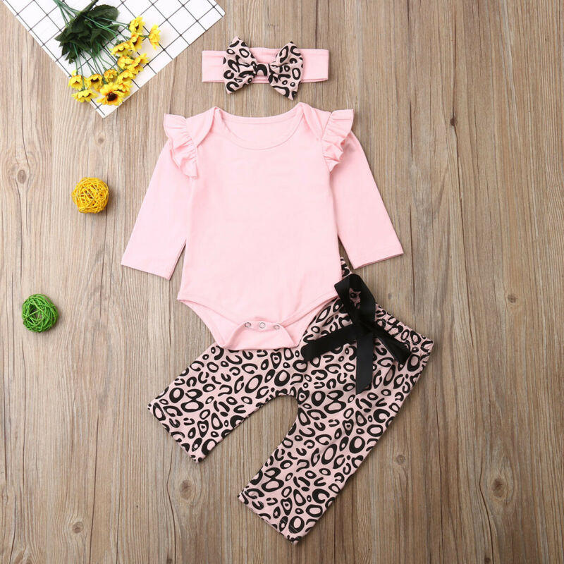 Baby Clothes Newborn Baby Girls Clothes Long Sleeve Tops+Leopard Pants Headband Outfits Set, Default color
Baby Clothes Newborn Baby Girls Clothes Long Sleeve Tops+Leopard Pants Headband Outfits Set, Default color