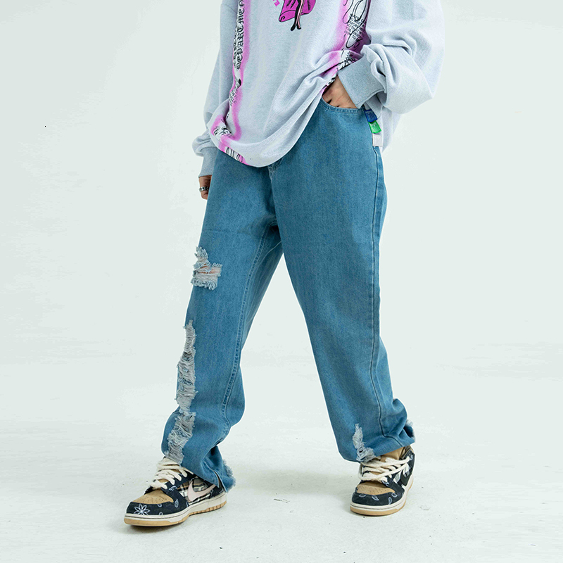 2021 New Harajuku Buraco Tassel Afligido Lavado Luz Azul Calas De Brim Para Homem Alta Rua Oversize Tornozelo Zper Denim Pj2n, Black
2021 New Harajuku Buraco Tassel Afligido Lavado Luz Azul Calas De Brim Para Homem Alta Rua Oversize Tornozelo Zper Denim Pj2n, Black