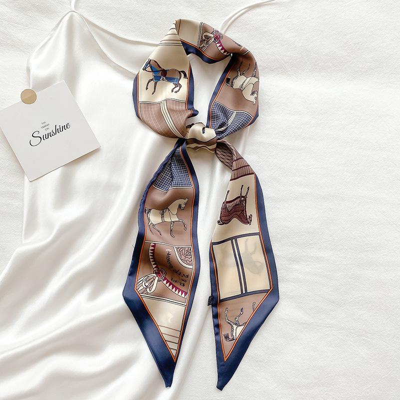 Scarves Handle Luxury Chic Horse Long Silk Scarf Female Multi-function Decorative Headband Tie Wrist Strap Bag Belt
Scarves Handle Luxury Chic Horse Long Silk Scarf Female Multi-function Decorative Headband Tie Wrist Strap Bag Belt