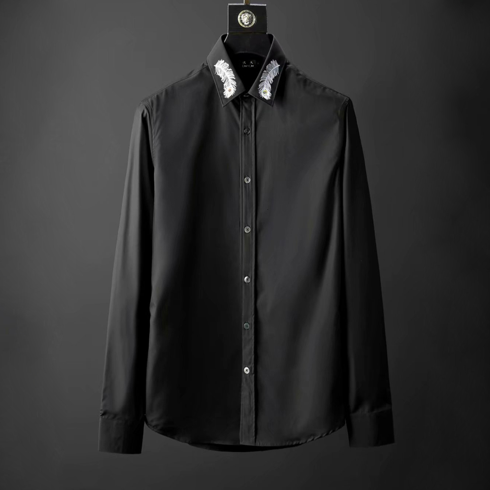 2021 New Chegada Manga Longa Camisa Vestido Nova Moda Alta Qualidade Slida Casuais Camisas Dos Homens De Negcios Roupas 66kc, Black
2021 New Chegada Manga Longa Camisa Vestido Nova Moda Alta Qualidade Slida Casuais Camisas Dos Homens De Negcios Roupas 66kc, Black