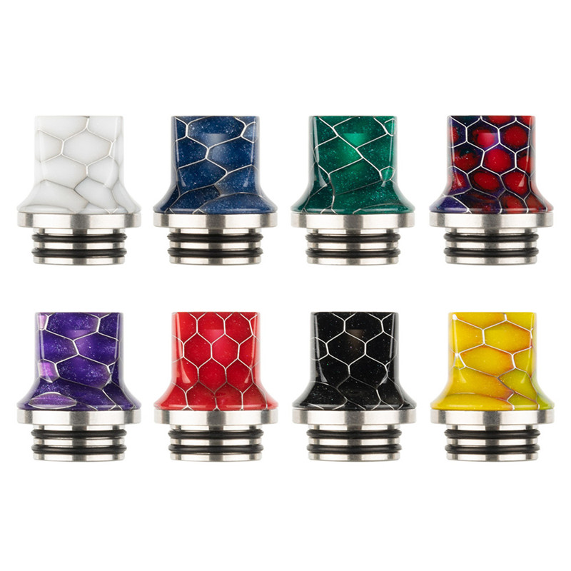 2 Styles Epoxy Resin Flat Mouth Drip Tip Snake Skin Grid Cobra Wave Wide Bore Square Mouthpiece For for 510 810 Thread Tank Vape
2 Styles Epoxy Resin Flat Mouth Drip Tip Snake Skin Grid Cobra Wave Wide Bore Square Mouthpiece For for 510 810 Thread Tank Vape