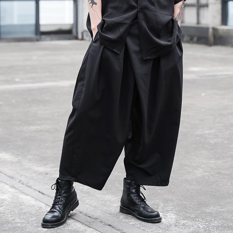 Men's Pants Kenpopinjay X074 Dark Yamamoto Yaosi Pleated Straight Casual, Black
Men's Pants Kenpopinjay X074 Dark Yamamoto Yaosi Pleated Straight Casual, Black