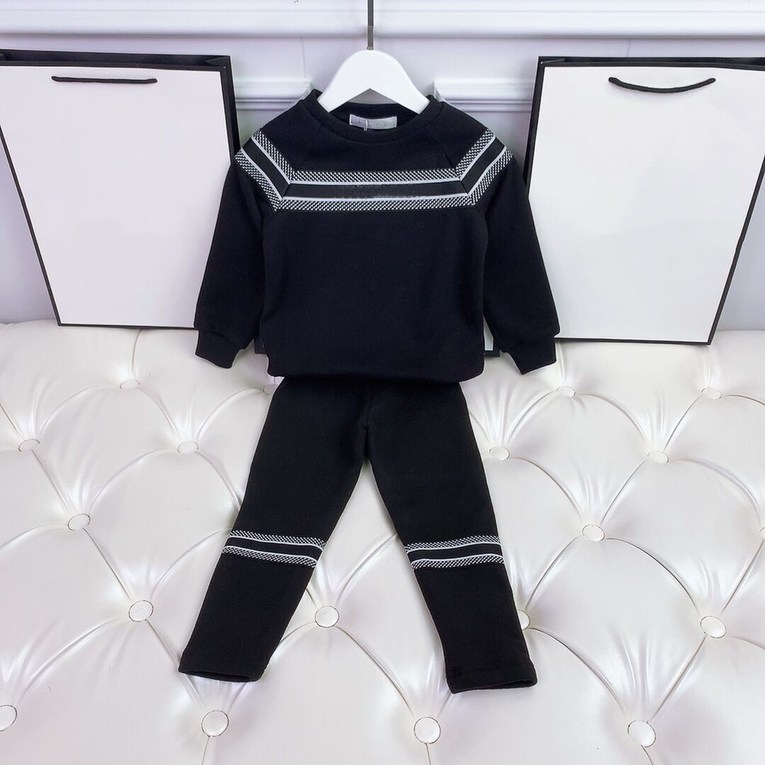 kids hoodie pants sets Embroidery hoodies childrens autumn round neck tracksuit clothing long sleeve trousers set girls sports boys wear size 100-150 zdld1226. от DHgate WW