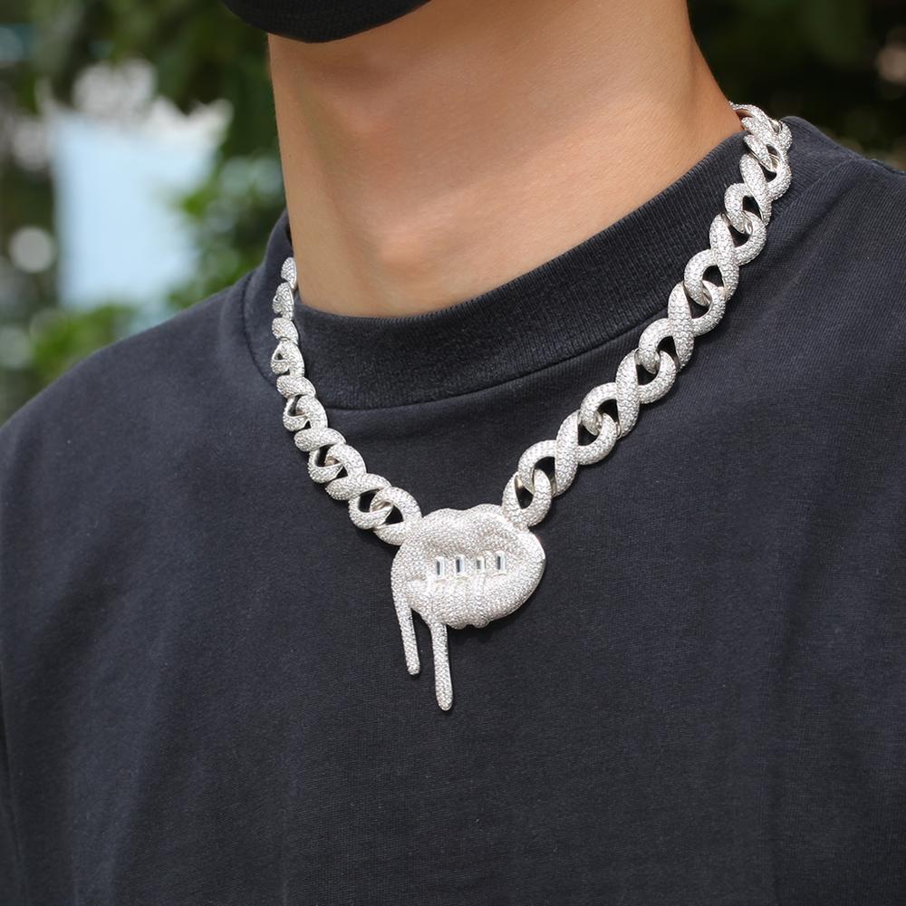 Bomb-Soul 14mm Lip With Miami Iced Out Chains Micro Pave Cubic Zirconia Necklace Hip Hop Luxury Copper Jewelry Male Union X0509
Bomb-Soul 14mm Lip With Miami Iced Out Chains Micro Pave Cubic Zirconia Necklace Hip Hop Luxury Copper Jewelry Male Union X0509