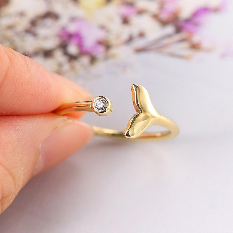 Cluster Rings Cute Mermaid Fishtail For Women Girls Korean Zircon Gold Daily Wear Thin Dainty Ring Accessories Trend 2021 Jewelry R385, Golden;silver
Cluster Rings Cute Mermaid Fishtail For Women Girls Korean Zircon Gold Daily Wear Thin Dainty Ring Accessories Trend 2021 Jewelry R385, Golden;silver