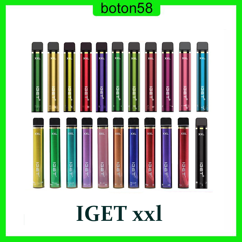 Iget XXL Vape Pen Electronic Cigarettes Device 9500mAh Battery 7ml Pods Empty Original Vapors 1800 Puffs Kit wholesale 0268238
Iget XXL Vape Pen Electronic Cigarettes Device 9500mAh Battery 7ml Pods Empty Original Vapors 1800 Puffs Kit wholesale 0268238