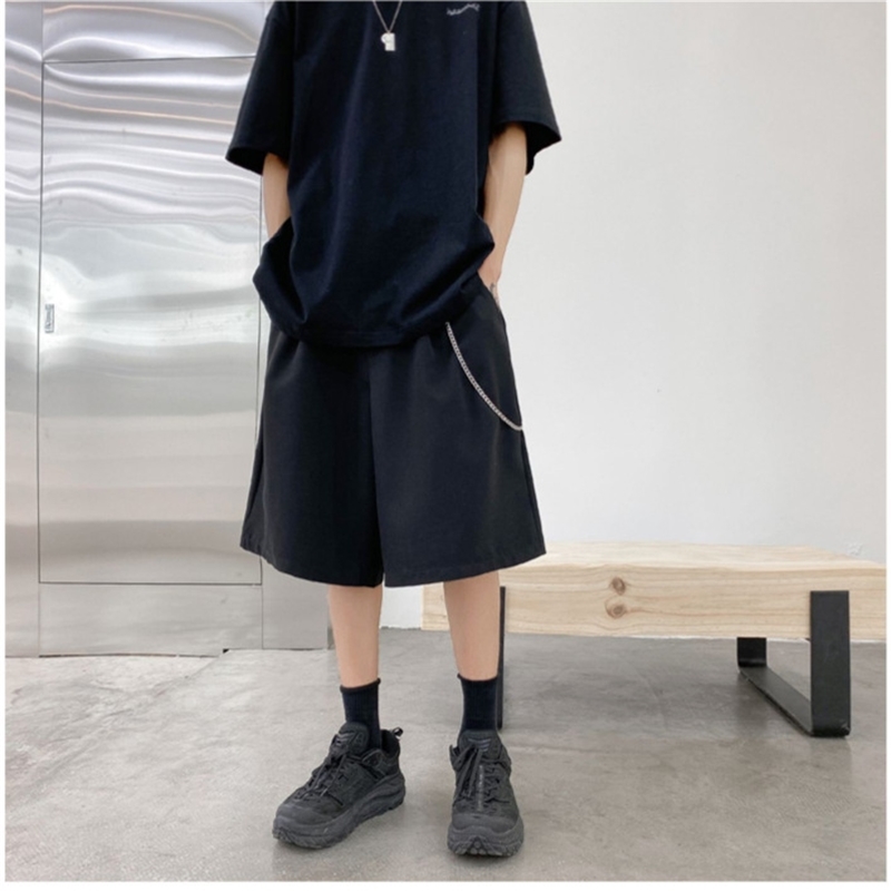 2021 new summer ins dark men's shorts high street straight tube versatile loose five point casual pants, Black
2021 new summer ins dark men's shorts high street straight tube versatile loose five point casual pants, Black