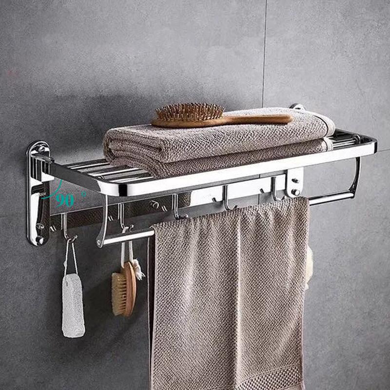 Bathroom Towel Rack Folding Bath Towel Shelf Stainless Steel Organizer Holder For bathroom accessories equipment, 50cm
Bathroom Towel Rack Folding Bath Towel Shelf Stainless Steel Organizer Holder For bathroom accessories equipment, 50cm