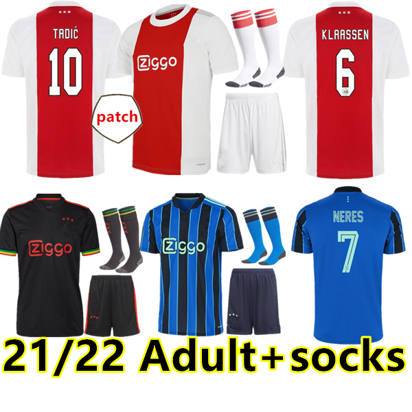 A JAX amsterdam soccer jerseys 2021 2022 KUDUS ANTONY BLIND PROMES TADIC NERES CRUYFF jersey 21 22 adult+socks football shirt uniforms, Black;yellow
A JAX amsterdam soccer jerseys 2021 2022 KUDUS ANTONY BLIND PROMES TADIC NERES CRUYFF jersey 21 22 adult+socks football shirt uniforms, Black;yellow