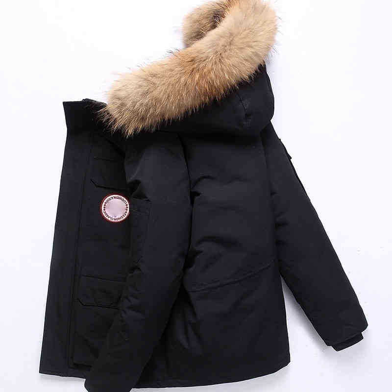 Down jacket men's winter new thickened Canadian outdoor work clothes couple tide goose coat 04, White
Down jacket men's winter new thickened Canadian outdoor work clothes couple tide goose coat 04, White