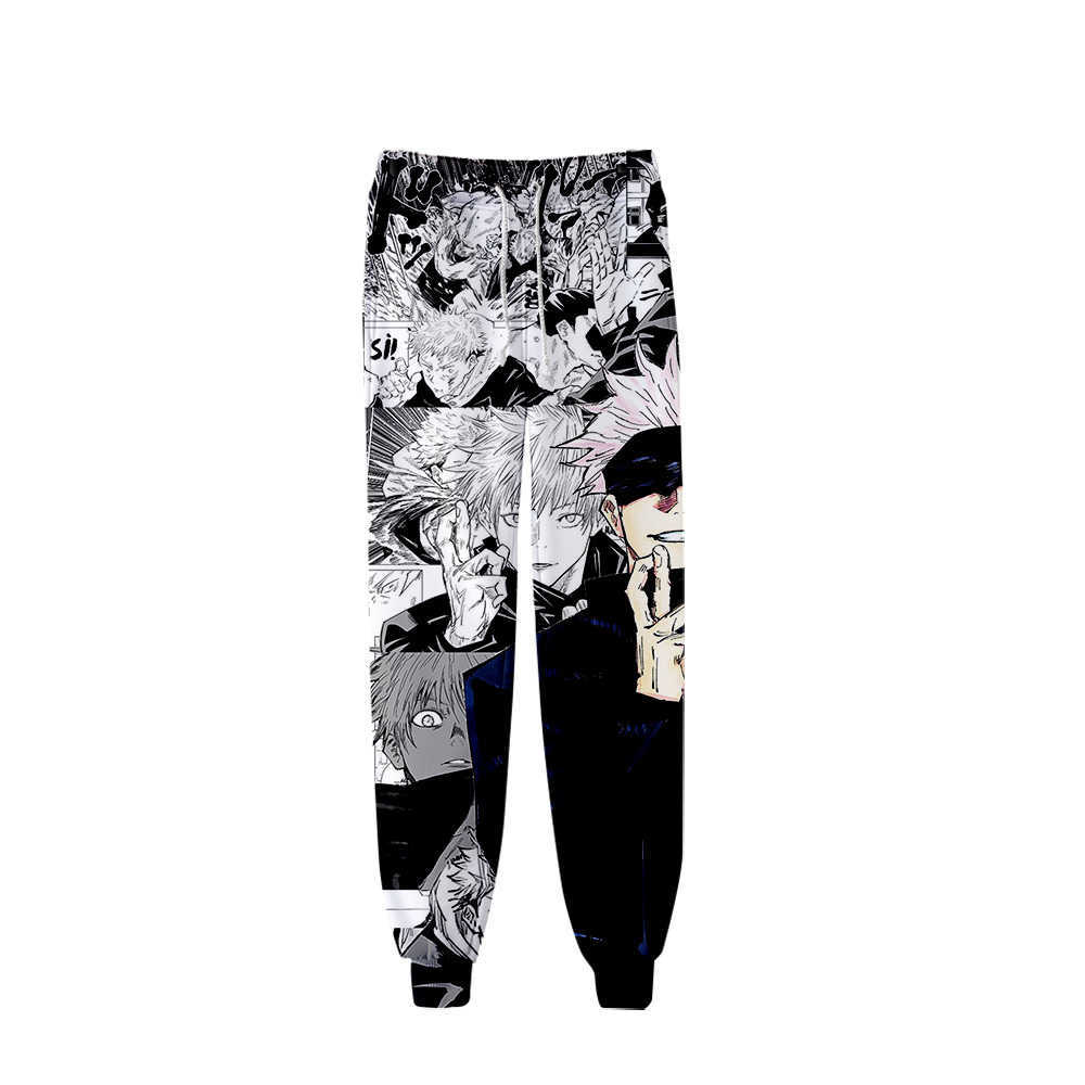 Japanese Anime jujutsu kaisen Trousers 3D Fashion Jogger Pant Women Streetwear Long Pants Harajuku Sweatpants Men's Pants G1007