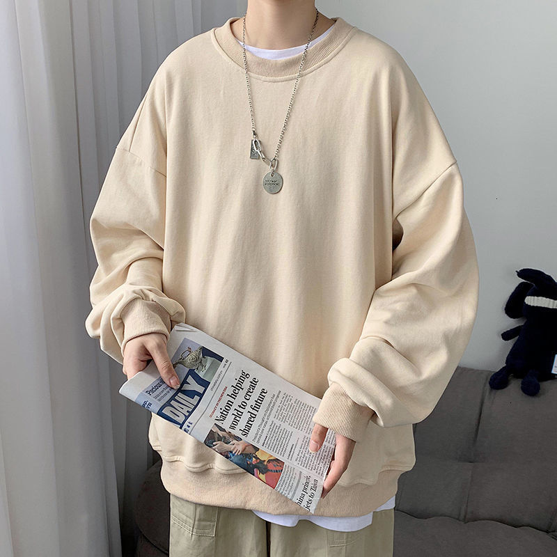 Neploha Men's Solid Color Hoodies Autumn Men's Korean Sweatshirts 8 Colors Man Streetwear Casual Fashion Pullovers 201127