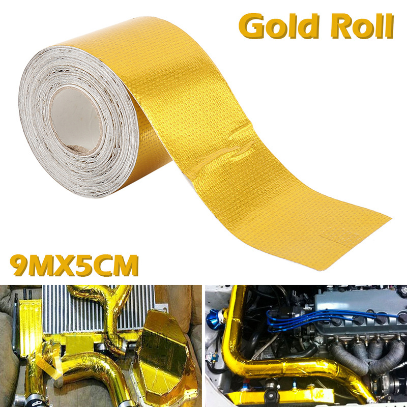 2021 9m x 5cm Fibre Glass Roll Reflective Adhesive Gold High Temperature Heat Shield Wrapping New Arrival Tape Mmtk
2021 9m x 5cm Fibre Glass Roll Reflective Adhesive Gold High Temperature Heat Shield Wrapping New Arrival Tape Mmtk