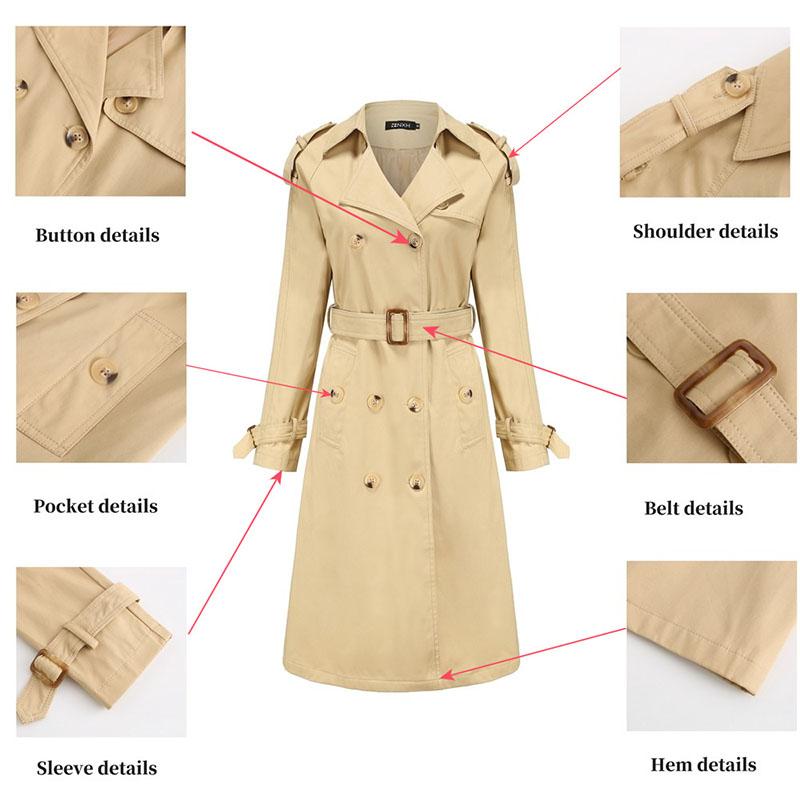 Women' Trench Coats British Style 2021 Windbreaker Slim Coat Over Knee Luxury Women Clothing Winter Coupe Vent Femme, 002
Women' Trench Coats British Style 2021 Windbreaker Slim Coat Over Knee Luxury Women Clothing Winter Coupe Vent Femme, 002
